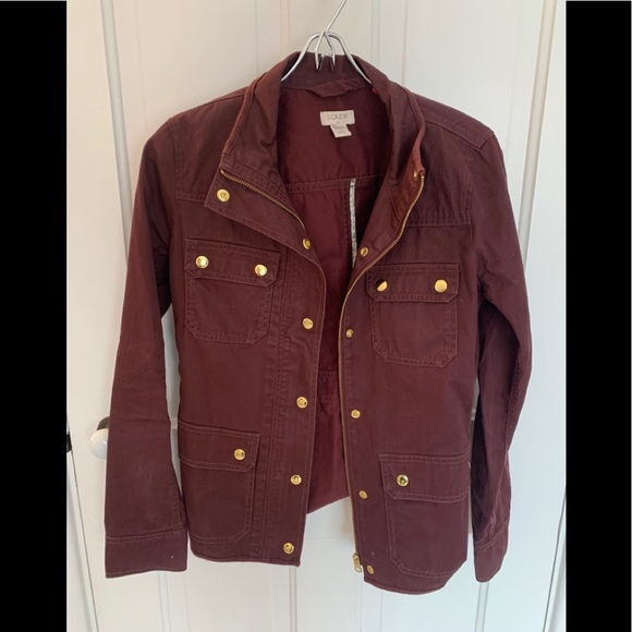 J. Crew Jackets & Blazers - J crew maroon jacket - size xs